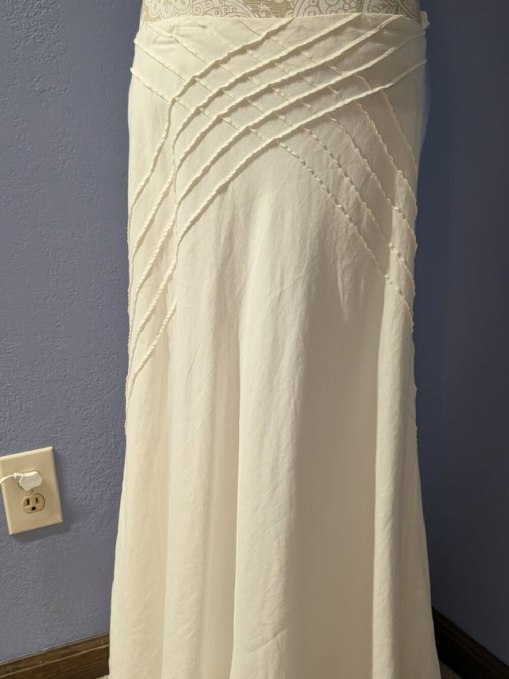 Vintage Women's Edward White Maxi Skirt